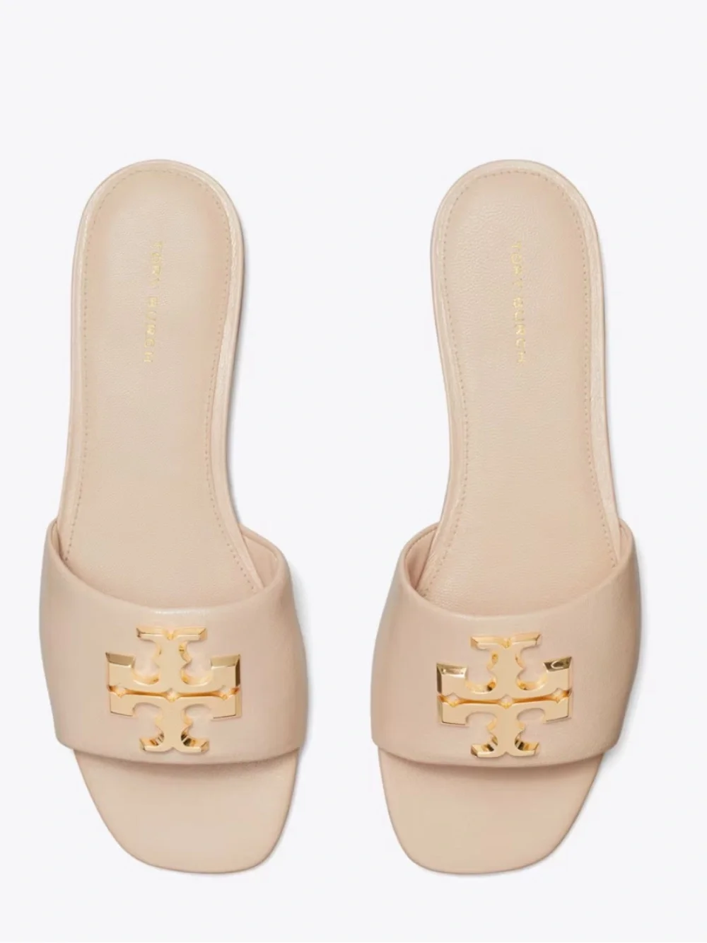 TORY BURCH ELEANOR SLIDE women size 10.5 gently used Color: Rose Pink / Gold